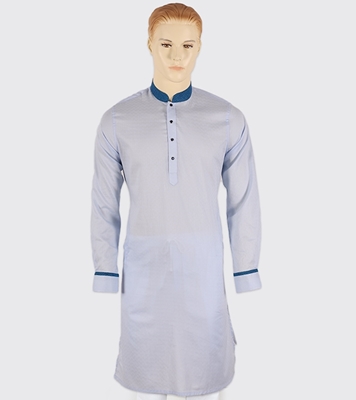 Buy Men's Stylish Cotton Panjabi Sky Blue Online