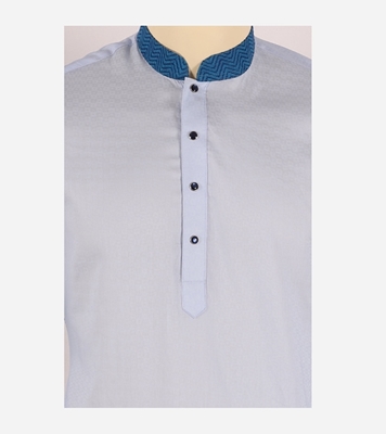 Buy Men's Stylish Cotton Panjabi Sky Blue Online