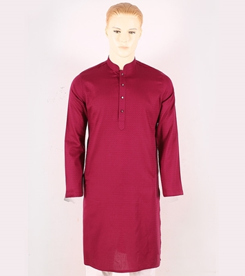 Buy Men's Stylish Cotton Panjabi Red Online