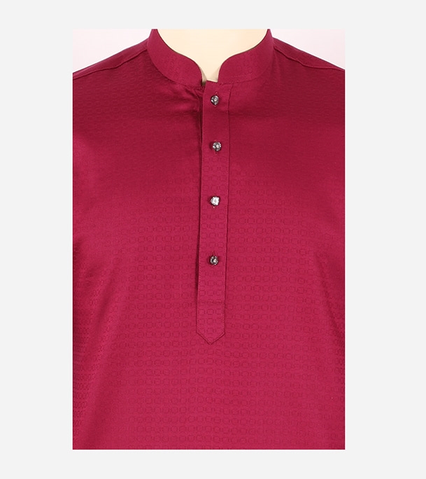 Buy Men's Stylish Cotton Panjabi Red Online