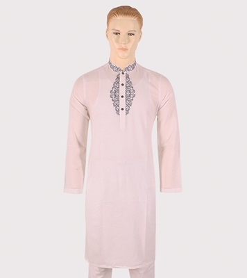 Buy Men's Stylish Cotton Panjabi White Online