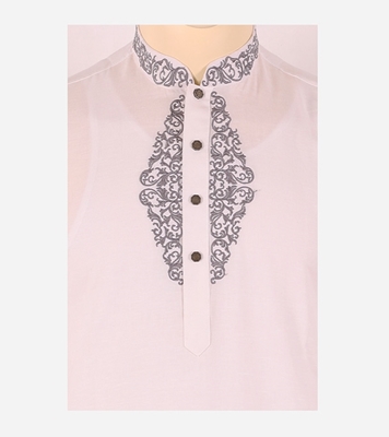 Buy Men's Stylish Cotton Panjabi White Online