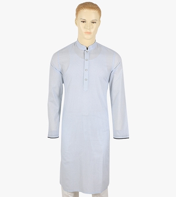 Buy Men's Stylish Cotton Panjabi Light Sky Online