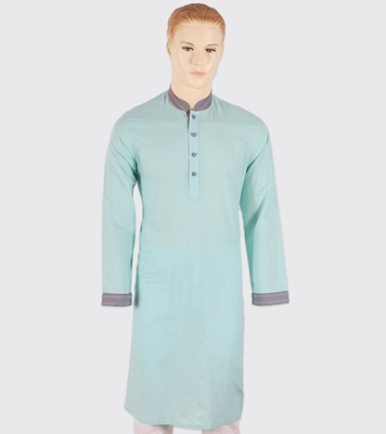 Buy Men's Stylish Cotton Panjabi Light Sky Online