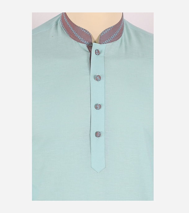 Buy Men's Stylish Cotton Panjabi Light Sky Online