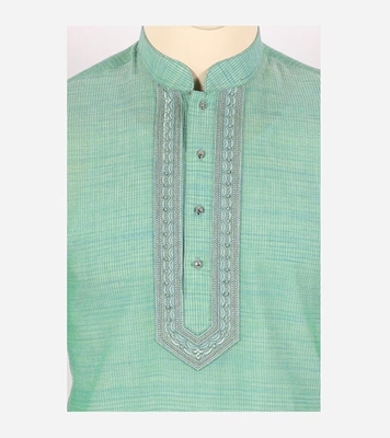 Buy Men's Stylish Cotton Panjabi Light Olive Online