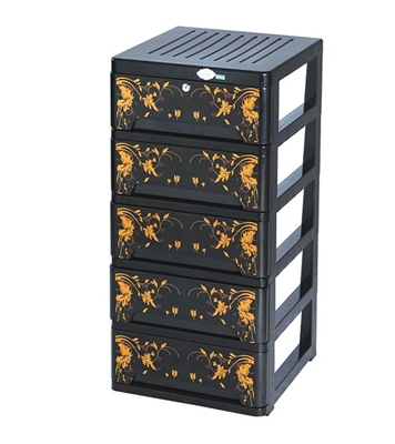 Buy Amass Closet 5 Drawer Gold Online