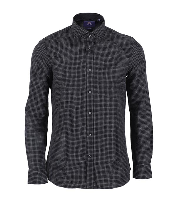 Buy Men's Full Sleeve Cotton Casual Shirt Black Online