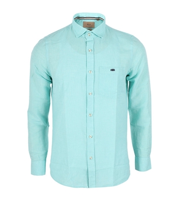 Buy Men's Full Sleeve Cotton Casual Shirt Sky Blue Online