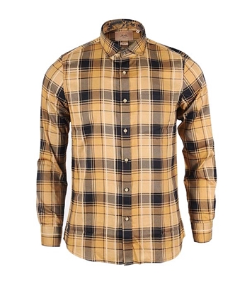 Buy Men's Full Sleeve Cotton Casual Shirt Brown Mixed Online