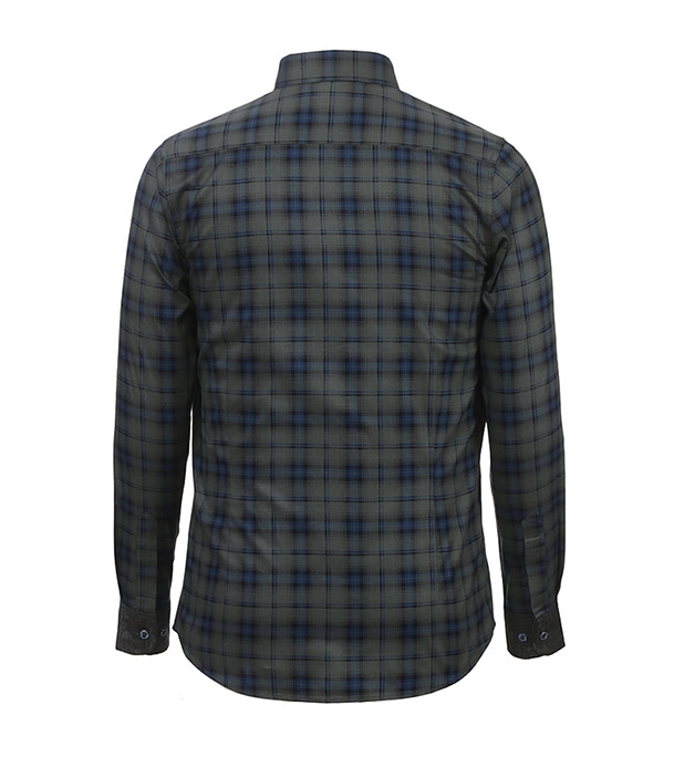 Buy Men's Full Sleeve Cotton Casual Shirt Green Mixed Online