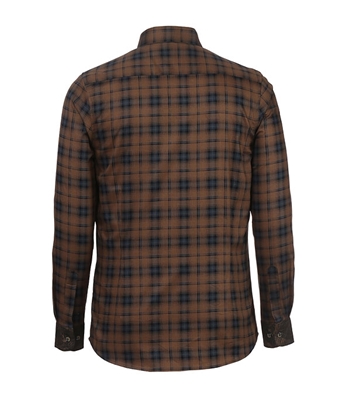 Buy Men's Full Sleeve Cotton Casual Shirt Brown Mixed Online