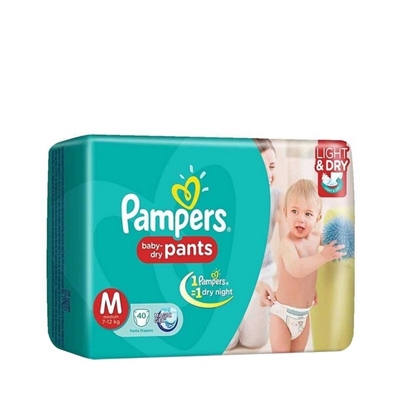 Buy Pampers Baby Dry Pants M 7-12 2pcs Online