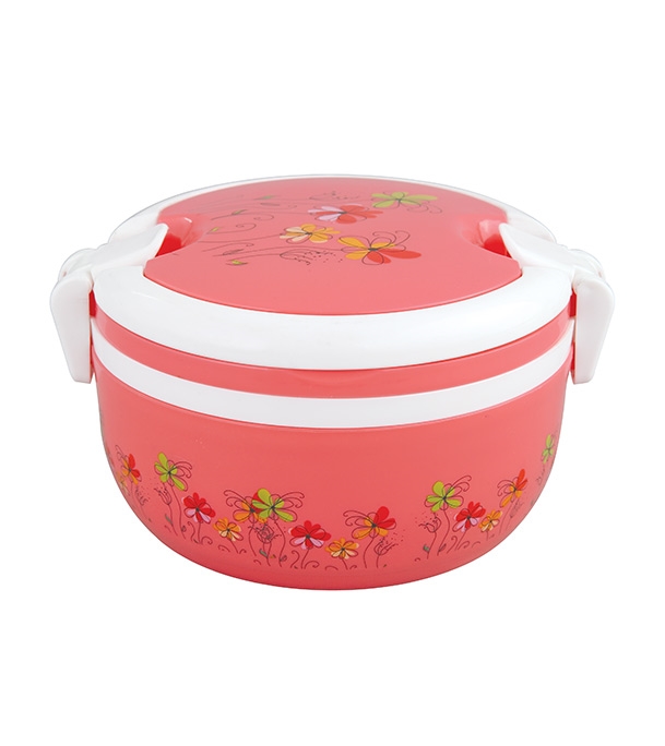 Buy Round Single Tiffin Box Cream Online