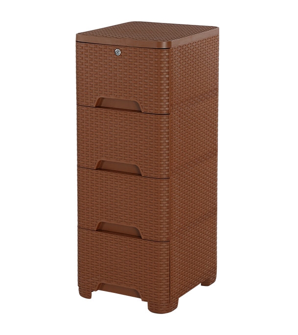 Picture of Caino Closet 4 Drawer Eagle Brown