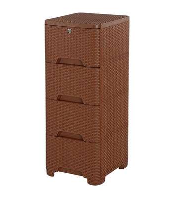 Picture of Caino Closet 4 Drawer Eagle Brown
