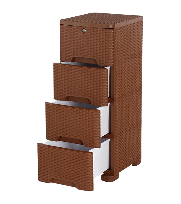 Picture of Caino Closet 4 Drawer Eagle Brown