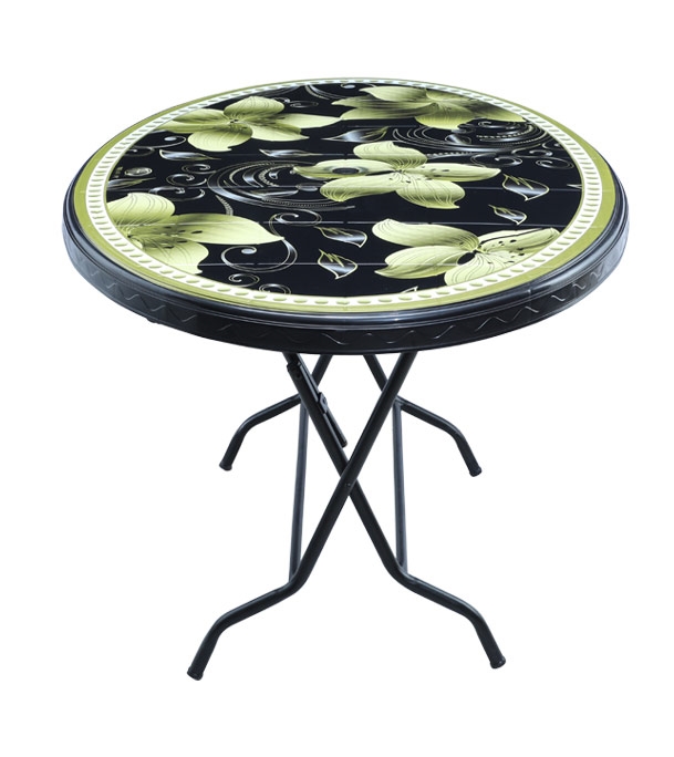 Buy Dining Table 6 Seat Oval S/L Print Elite Black Online