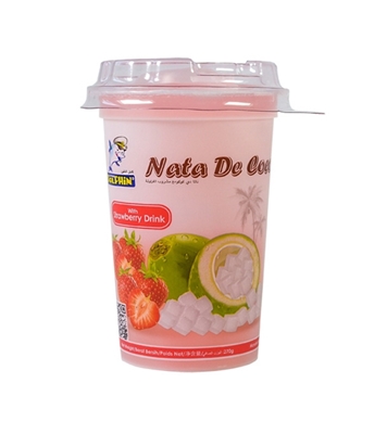 Buy Dolphin Nata De Coco Strawberry Drink 270gm Online