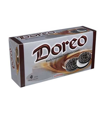 Buy Doreo Blk Choco. Sandwich Biscuit Roll 140g Online