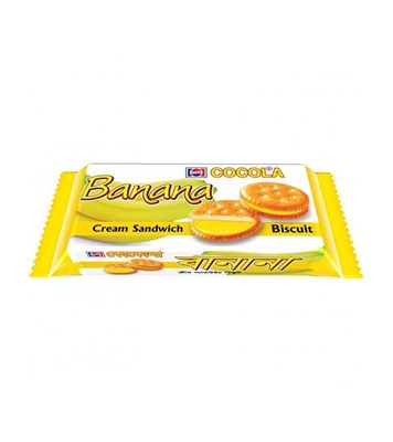 Buy Cocola Banana Cream Sandwich Biscuits 110gm Online