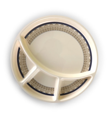 Buy Italiano 12" Four Section Lunch Plate-Violet Online at Best Price