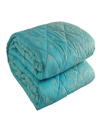Buy Comfy Comforter Double  Green White Q-104 Online