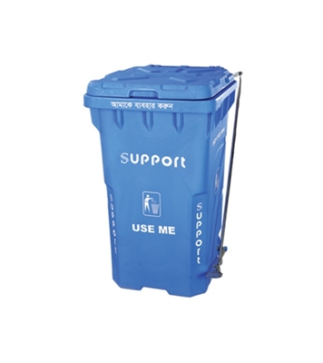 Buy Support SD06  Wheel Dustbin Paddle - Blue 240 Liter Online at Best Price