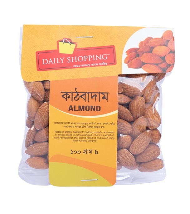Buy Daily Shopping Almond (কাঠ বাদাম) 100gm Online	