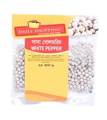 Buy Daily Shopping White Pepper 25gm Online