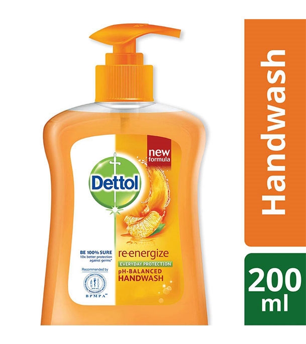 Buy Dettol Handwash 200ml Pump Re-energize Online