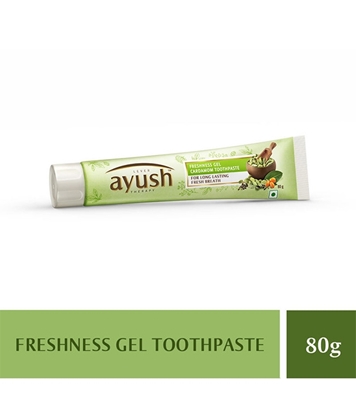 Buy Ayush Freshness Gel Toothpaste 80gm Online