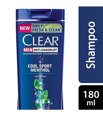 Buy Book Clear Men Shampoo Cool Sport Menthol 180ml Online