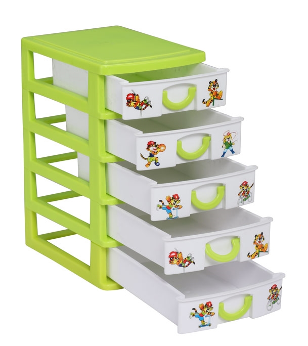 Teeny Organizer 5 Step Lime Green