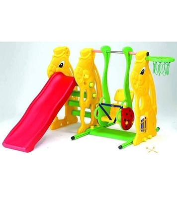 Buy Combo of Slider, Swing, Basketball and Music Set for Kids Online