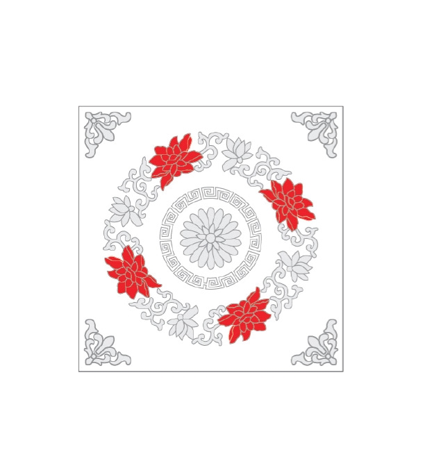 Buy Rose Elegant HS Ceiling Panel 2'x2' Online
