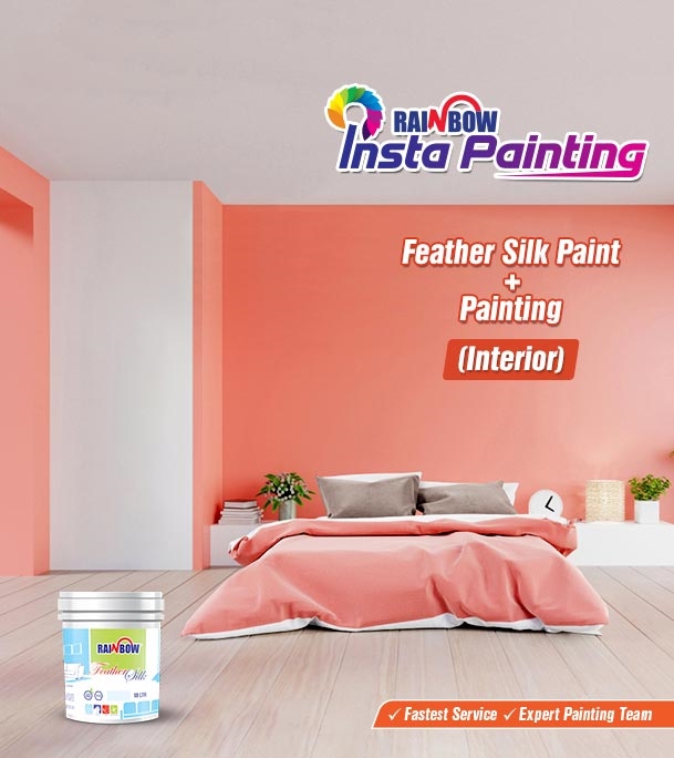 Picture of Rainbow Insta Painting with Paints for Interior 03 (Per Square Feet)