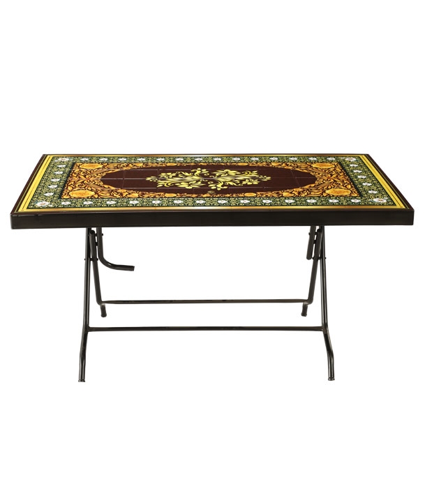 Picture of Deco Classic Table 6 Seat S/L Print Fancy Black