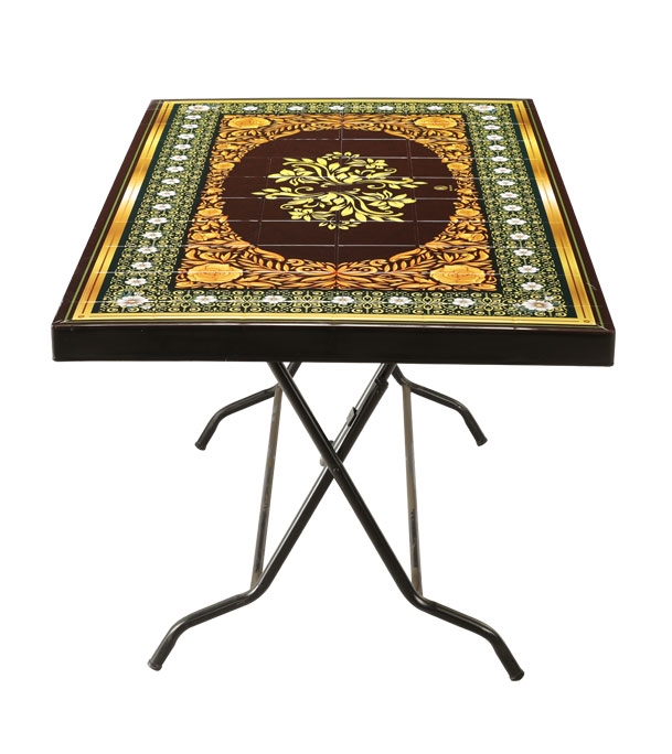 Picture of Deco Classic Table 6 Seat S/L Print Fancy Black