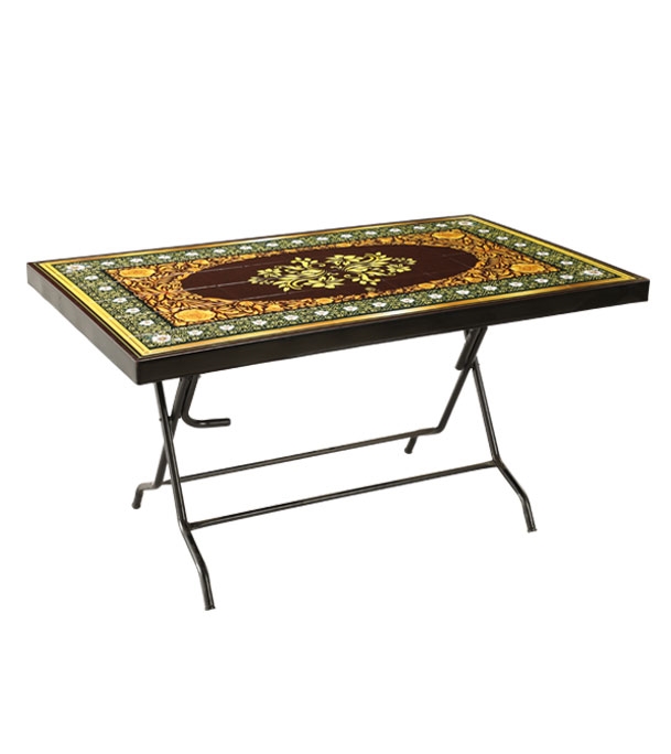 Picture of Deco Classic Table 6 Seat S/L Print Fancy Black