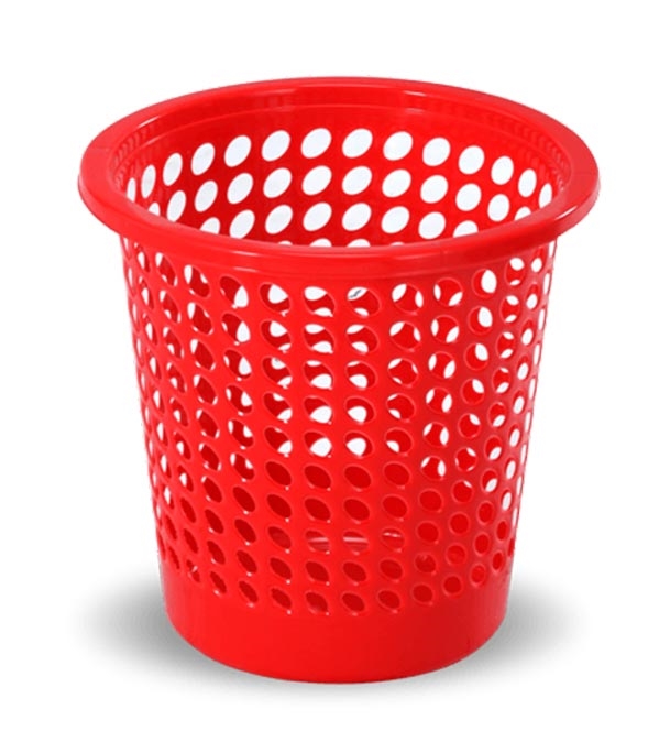 Picture of Dust Keeper Paper Basket Medium Red