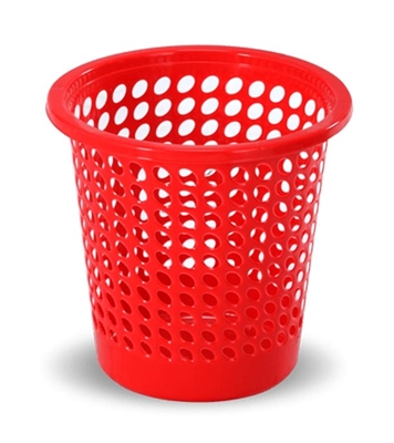 Picture of Dust Keeper Paper Basket Medium Red