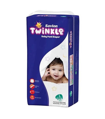 Buy Savlon Twinkle Baby Pant Diaper Large 34 8 to 15 Kg Online
