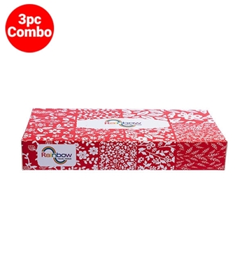 Buy Rainbow 60 Sheet Facial Tissue Box 3 Pcs Combo Online at Best Price