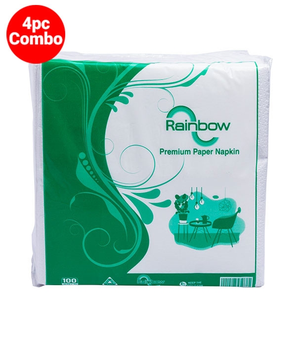 Buy Rainbow Premium Paper Napkin 4 Pcs Combo Online at Best Price