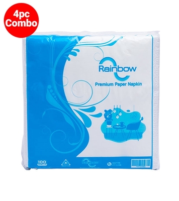 Buy Rainbow Premium Paper Napkin 4 Pcs Combo Online at Best Price
