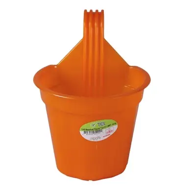 Buy Grill Mounted Flower tub 6" Orange Online at Best Price
