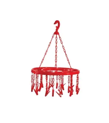 Picture of RFL Round Hanger 24 Clips Red