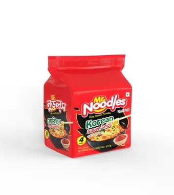Buy PRAN Mr. Noodles Korean Super Spicy (62gmX4pcs) Online