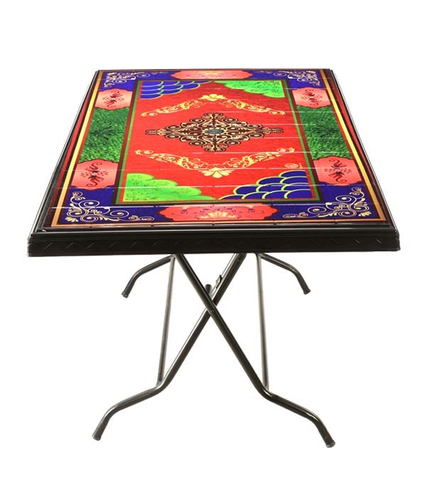 Picture of Deco Table 6 Seat S/L Print Rex Black